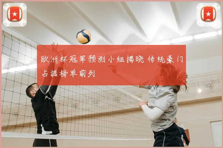 欧洲杯冠军预测小组揭晓 传统豪门占据榜单前列