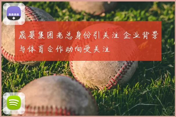 晟晏集团老总身份引关注 企业背景与体育合作动向受关注